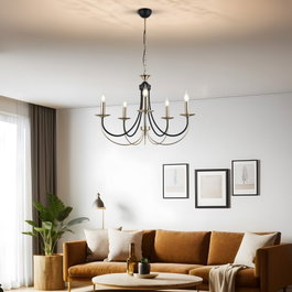 Opviq Ferra - 52-05 Candelabro de Metal en Laca Antigua